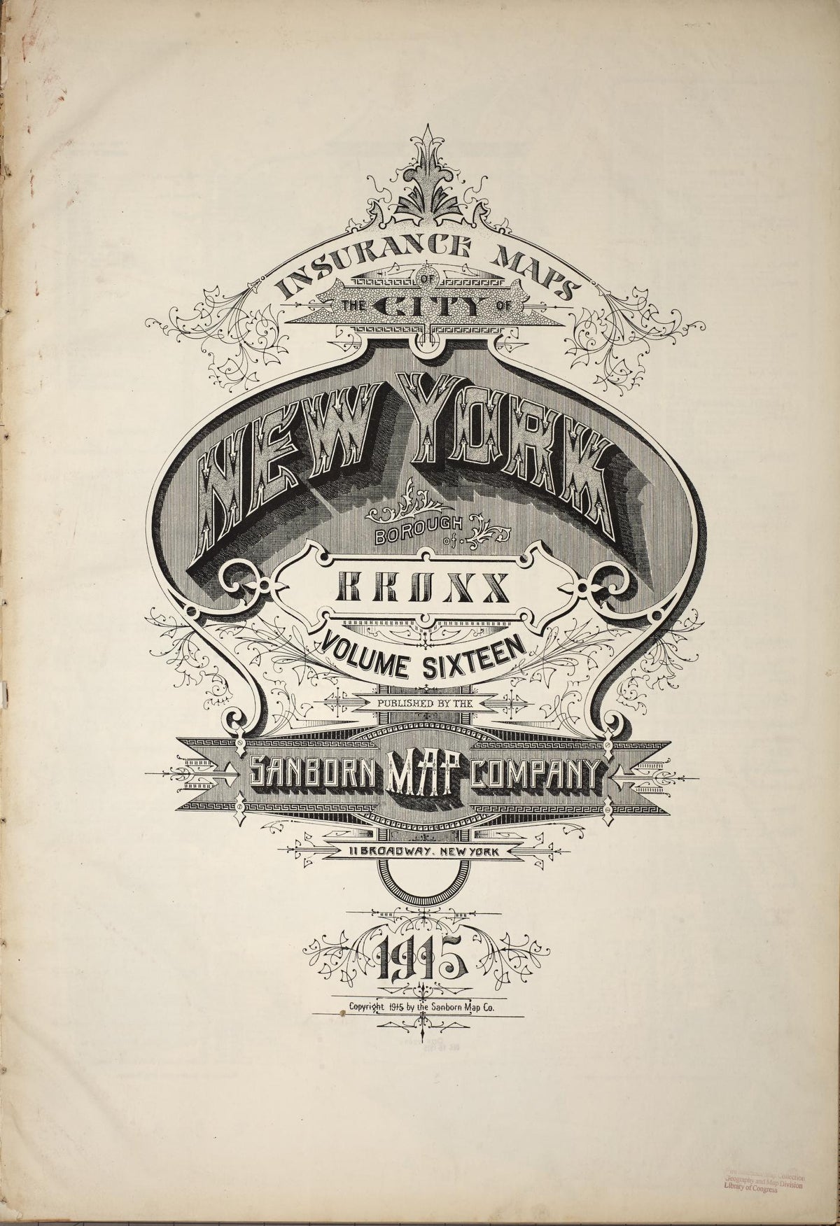 Sanborn Fire Insurance Map from New York, Bronx, Manhattan, New York (1915), Sheet #0001 - Historic Sanborn Fire Insurance Map Print, vintage old map wall art, antique decor, genealogy gift, New York New York map