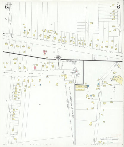 Sanborn Fire Insurance Map from Greece, Monroe County, New York (1942), Sheet #0006 - Historic Sanborn Fire Insurance Map Print, vintage old map wall art, antique decor, genealogy gift, New York New York map