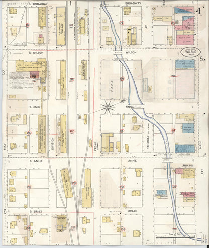 Sanborn Fire Insurance Map from Wilbur, Lincoln County, Washington (1930), Sheet #0004 - Complete Map Set gallery image, historic Sanborn map, vintage wall art, Washington Washington