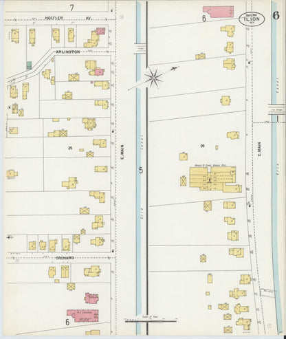 Sanborn Fire Insurance Map from Ilion, Herkimer County, New York (1902), Sheet #0006 - Complete Map Set gallery image, historic Sanborn map, vintage wall art, New York New York