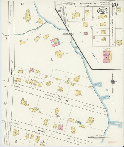 Sanborn Fire Insurance Map from Nyack, Rockland County, New York. (1919), Sheet #0020