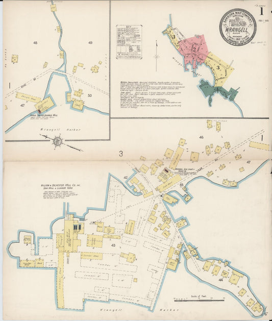 Sanborn Fire Insurance Map from Wrangell, Wrangell-Petersburg County, Alaska. (1914) – Historic Sanborn Fire Insurance Map Print