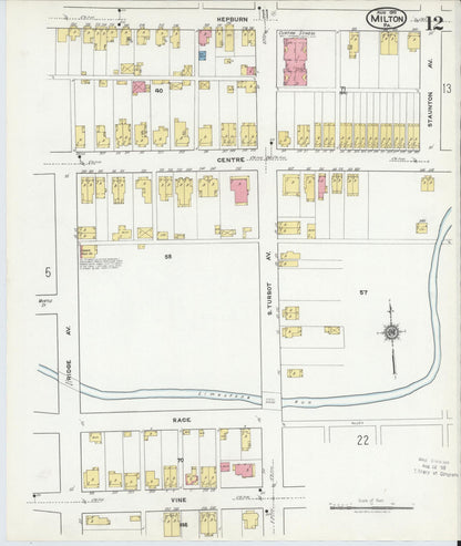 Sanborn Fire Insurance Map from Milton, Northumberland County, Pennsylvania (1918), Sheet #0012 - Complete Map Set gallery image, historic Sanborn map, vintage wall art, Pennsylvania Pennsylvania