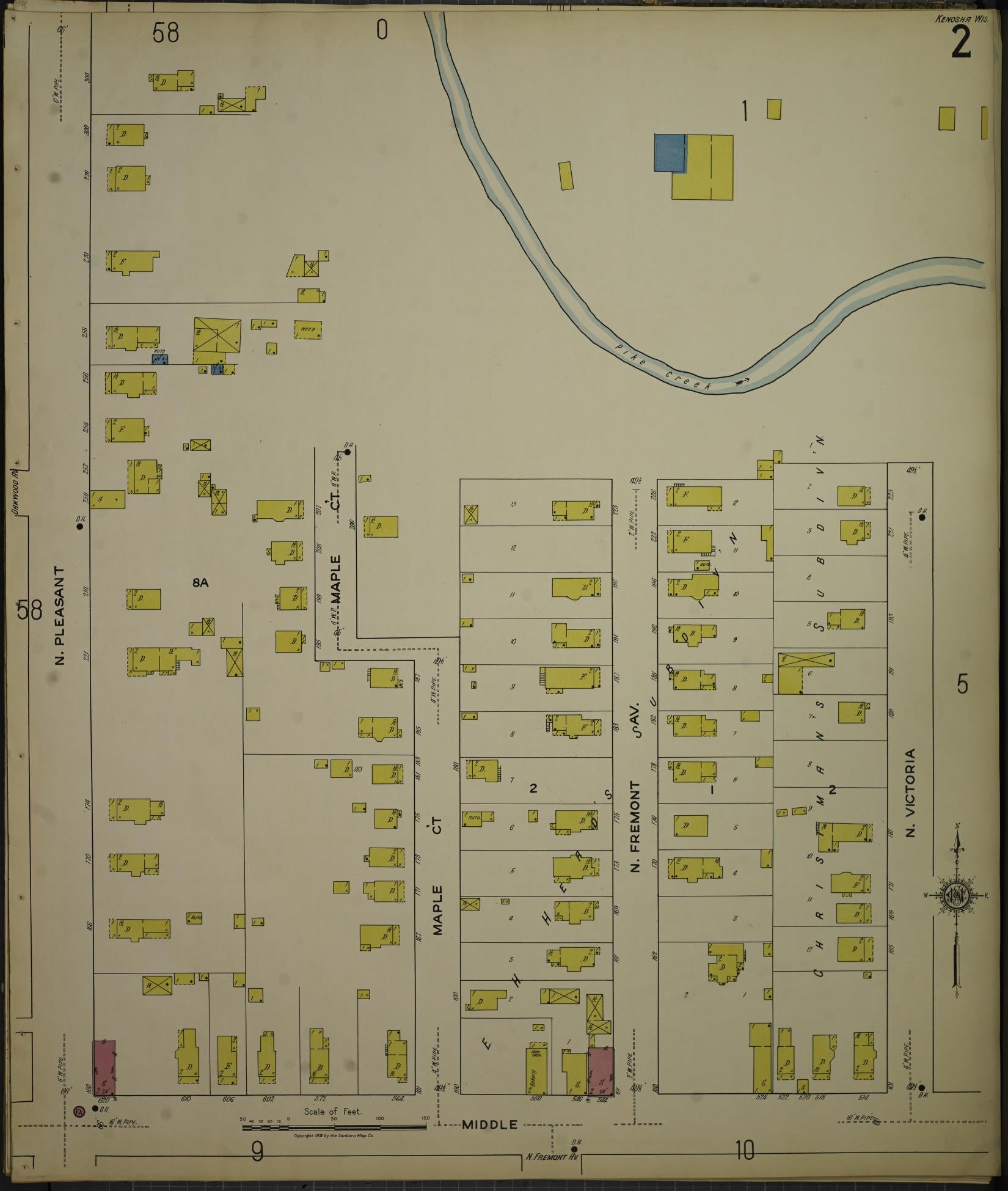 Sanborn Fire Insurance Map from Kenosha, Kenosha County, Wisconsin. (1918), Sheet 6