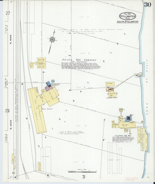 Sanborn Fire Insurance Map from Stillwater, Washington County, Minnesota (1910), Sheet #0030 - Historic Sanborn Fire Insurance Map Print, vintage old map wall art, antique decor, genealogy gift, Minnesota Minnesota map