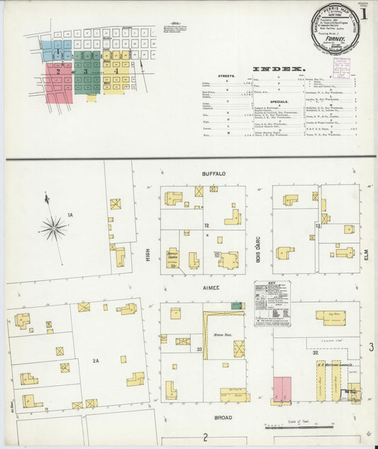 Sanborn Fire Insurance Map from Forney, Kaufman County, Texas (1901), Sheet #0001 - Historic Sanborn Fire Insurance Map Print, vintage old map wall art, antique decor, genealogy gift, Texas Texas map