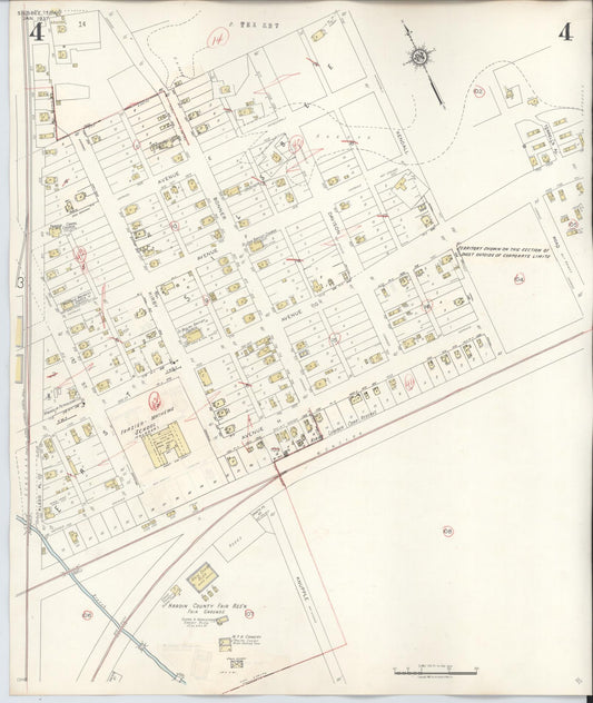Sanborn Fire Insurance Map from Silsbee, Hardin County, Texas (1942), Sheet #0004 - Historic Sanborn Fire Insurance Map Print, vintage old map wall art, antique decor, genealogy gift, Texas Texas map