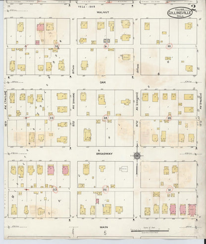 Sanborn Fire Insurance Map from Collinsville, Tulsa County, Oklahoma (1936), Sheet #0002 - Complete Map Set gallery image, historic Sanborn map, vintage wall art, Oklahoma Oklahoma