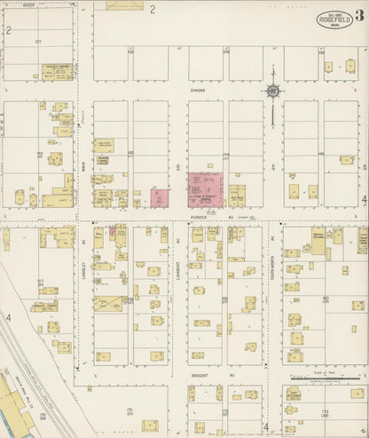Sanborn Fire Insurance Map from Ridgefield, Clark County, Washington (1920), Sheet #0004 - Complete Map Set gallery image, historic Sanborn map, vintage wall art, Washington Washington
