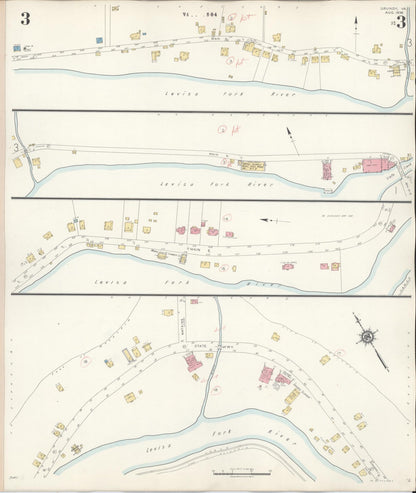Sanborn Fire Insurance Map from Grundy, Buchanan County, Virginia (1936), Sheet #0003 - Complete Map Set gallery image, historic Sanborn map, vintage wall art, Virginia Virginia