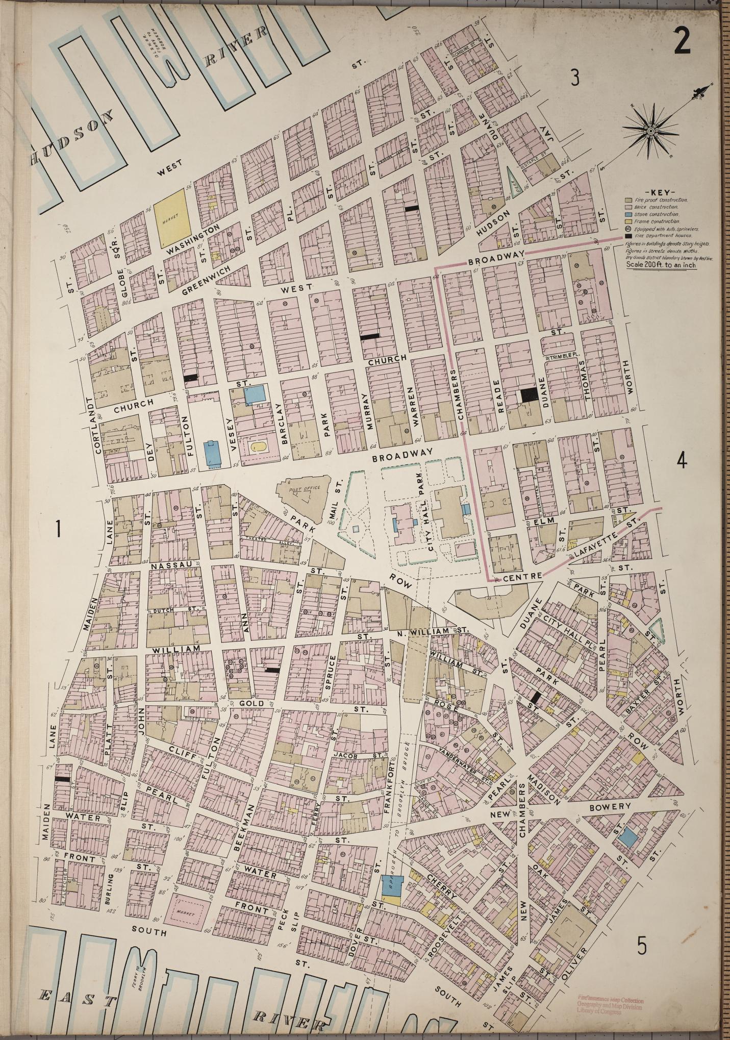 Sanborn Fire Insurance Map from New York; Special Atlases, New York, New York (1913), Sheet #0002 - Complete Map Set gallery image, historic Sanborn map, vintage wall art, New York New York
