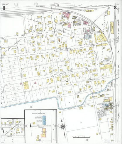 Sanborn Fire Insurance Map from Wynne, Cross County, Arkansas (1951), Sheet #0008 - Complete Map Set gallery image, historic Sanborn map, vintage wall art, Arkansas Arkansas