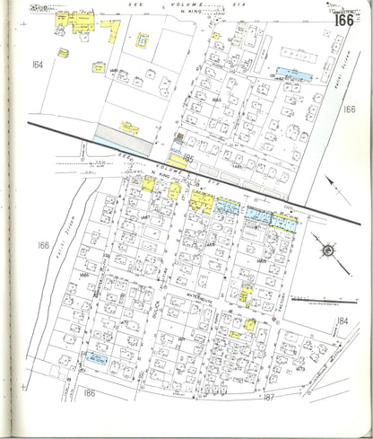Sanborn Fire Insurance Map from Honolulu, Oahu County, Hawaii (1955), Sheet #0166 - Historic Sanborn Fire Insurance Map Print