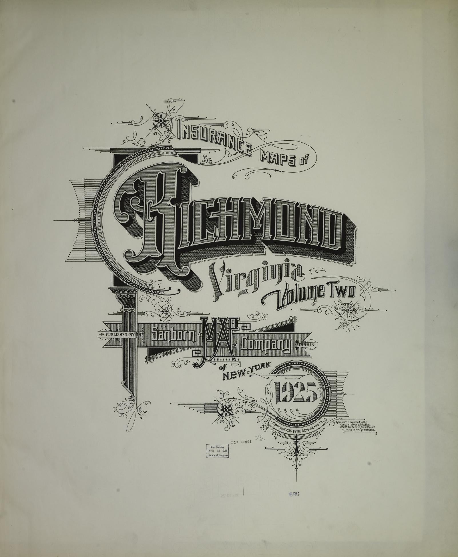 Sanborn Fire Insurance Map from Richmond, Independent Cities, Virginia. (1925) – Historic Sanborn Fire Insurance Map Print