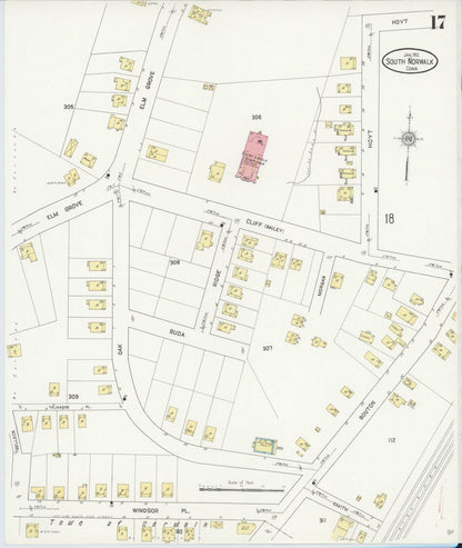 Sanborn Fire Insurance Map from South Norwalk, Fairfield County, Connecticut (1912), Sheet #0017 - Complete Map Set gallery image, historic Sanborn map, vintage wall art, Connecticut Connecticut