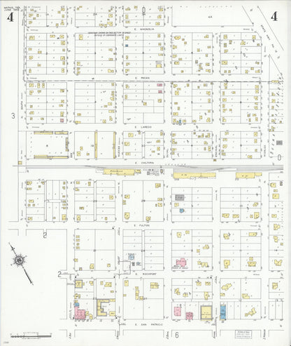 Sanborn Fire Insurance Map from Mathis, San Patricio County, Texas (1950), Sheet #0004 - Historic Sanborn Fire Insurance Map Print, vintage old map wall art, antique decor, genealogy gift, Texas Texas map