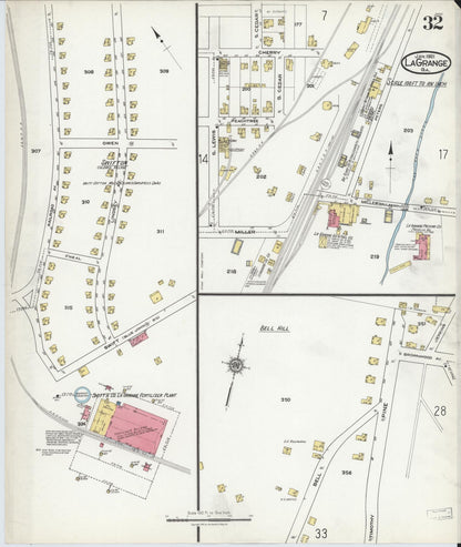 Sanborn Fire Insurance Map from La Grange, Troup County, Georgia (1921), Sheet #0032 - Complete Map Set gallery image, historic Sanborn map, vintage wall art, Georgia Georgia