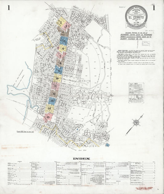 Sanborn Fire Insurance Map from El Cerrito, Contra Costa County, California. (1926) – Historic Sanborn Fire Insurance Map Print
