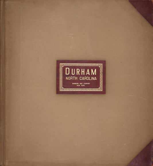 Sanborn Fire Insurance Map from Durham, Durham County, North Carolina (1950), Sheet #0001 - Historic Sanborn Fire Insurance Map Print, vintage old map wall art, antique decor, genealogy gift, North Carolina North Carolina map