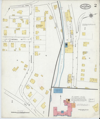 Sanborn Fire Insurance Map from Callicoon, Sullivan County, New York (1918), Sheet #0002 - Complete Map Set gallery image, historic Sanborn map, vintage wall art, New York New York