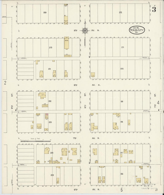 Sanborn Fire Insurance Map from Texas City, Galveston County, Texas (1912), Sheet #0003 - Historic Sanborn Fire Insurance Map Print, vintage old map wall art, antique decor, genealogy gift, Texas Texas map