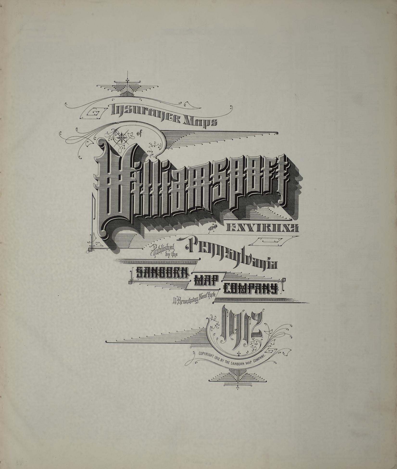 Sanborn Fire Insurance Map from Williamsport, Lycoming County, Pennsylvania. (1912) – Historic Sanborn Fire Insurance Map Print