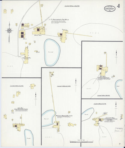 Sanborn Fire Insurance Map from Granby, Newton County, Missouri (1914), Sheet #0004 - Complete Map Set gallery image, historic Sanborn map, vintage wall art, Missouri Missouri