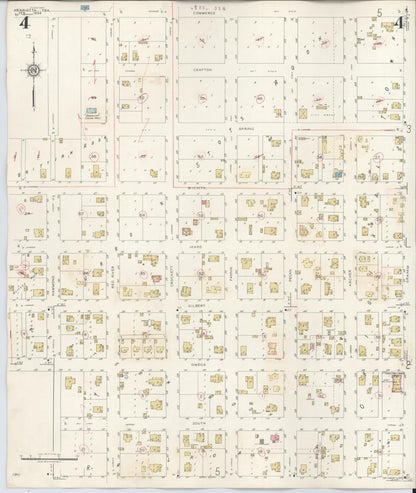 Sanborn Fire Insurance Map from Henrietta, Clay County, Texas (1944), Sheet #0004 - Complete Map Set gallery image, historic Sanborn map, vintage wall art, Texas Texas