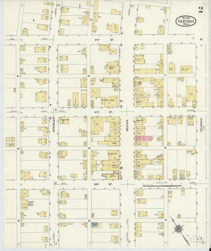Sanborn Fire Insurance Map from Hastings, Cambria County, Pennsylvania (1910), Sheet #0002 - Complete Map Set gallery image, historic Sanborn map, vintage wall art, Pennsylvania Pennsylvania