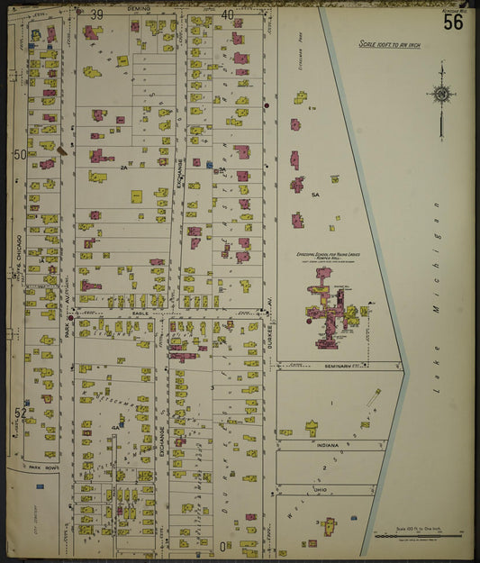 Sanborn Fire Insurance Map from Kenosha, Kenosha County, Wisconsin. (1918), Sheet 60