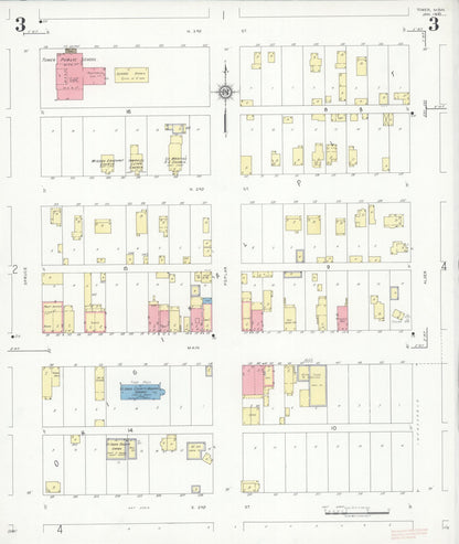 Sanborn Fire Insurance Map from Tower, Saint Louis County, Minnesota (1937), Sheet #0003 - Complete Map Set gallery image, historic Sanborn map, vintage wall art, Minnesota Minnesota
