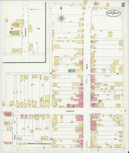 Sanborn Fire Insurance Map from Shrewsbury, York County, Pennsylvania (1908), Sheet #0002 - Complete Map Set gallery image, historic Sanborn map, vintage wall art, Pennsylvania Pennsylvania