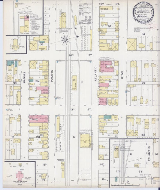 Sanborn Fire Insurance Map from Benson, Swift County, Minnesota. (1892) – Map View