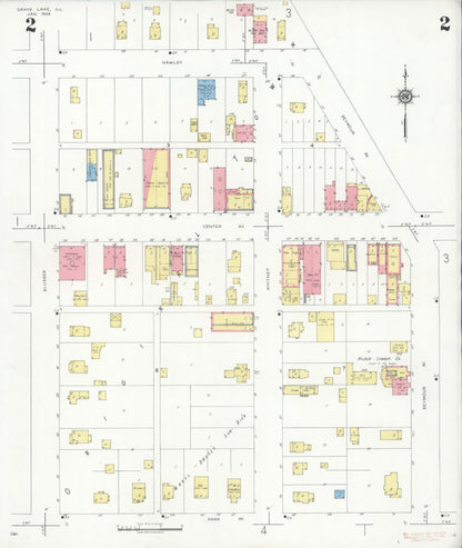 Sanborn Fire Insurance Map from Grays Lake, Lake County, Illinois (1934), Sheet #0002 - Complete Map Set gallery image, historic Sanborn map, vintage wall art, Illinois Illinois