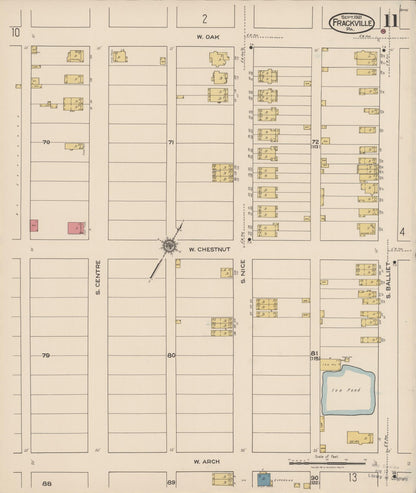 Sanborn Fire Insurance Map from Frackville, Schuylkill County, Pennsylvania (1921), Sheet #0011 - Complete Map Set gallery image, historic Sanborn map, vintage wall art, Pennsylvania Pennsylvania