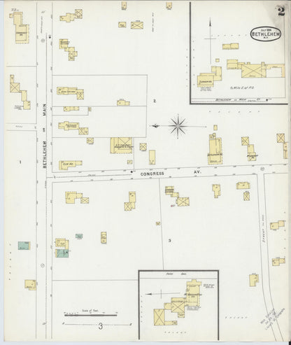 Sanborn Fire Insurance Map from Bethlehem, Grafton County, New Hampshire (1896), Sheet #0002 - Complete Map Set gallery image, historic Sanborn map, vintage wall art, New Hampshire New Hampshire