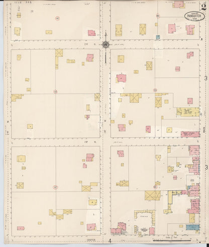 Sanborn Fire Insurance Map from Panguitch, Garfield County, Utah (1931), Sheet #0002 - Complete Map Set gallery image, historic Sanborn map, vintage wall art, Utah Utah
