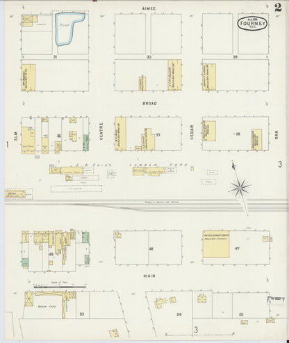 Sanborn Fire Insurance Map from Forney, Kaufman County, Texas (1896), Sheet #0002 - Complete Map Set gallery image, historic Sanborn map, vintage wall art, Texas Texas