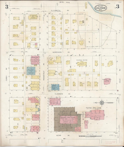 Sanborn Fire Insurance Map from Coleraine, Itasca County, Minnesota (1944), Sheet #0003 - Complete Map Set gallery image, historic Sanborn map, vintage wall art, Minnesota Minnesota