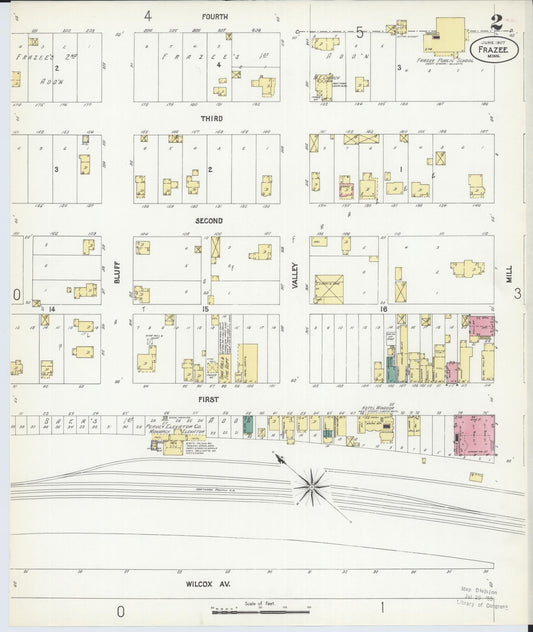 Sanborn Fire Insurance Map from Frazee, Becker County, Minnesota (1907), Sheet #0002 - Historic Sanborn Fire Insurance Map Print, vintage old map wall art, antique decor, genealogy gift, Minnesota Minnesota map