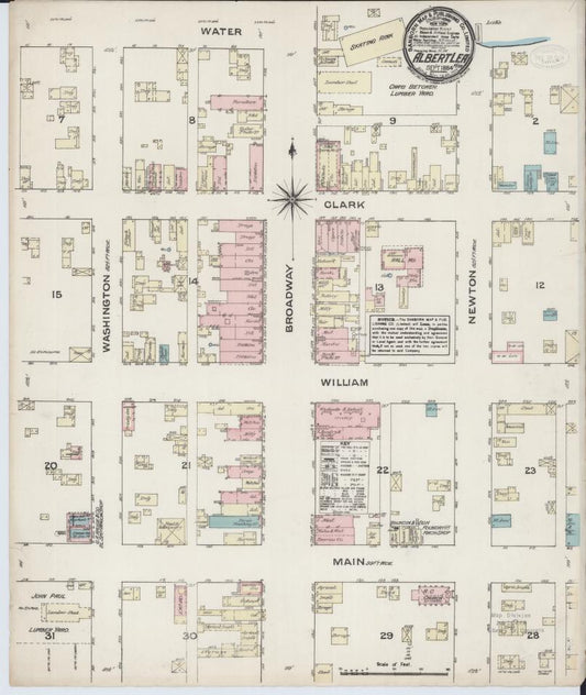 Sanborn Fire Insurance Map from Albert Lea, Freeborn County, Minnesota. (1884) – Map View