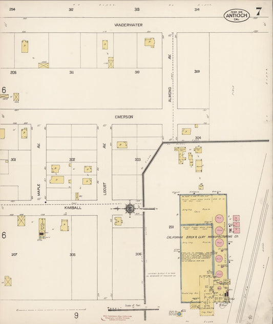 Sanborn Fire Insurance Map from Antioch, Contra Costa County, California (1912), Sheet #0007