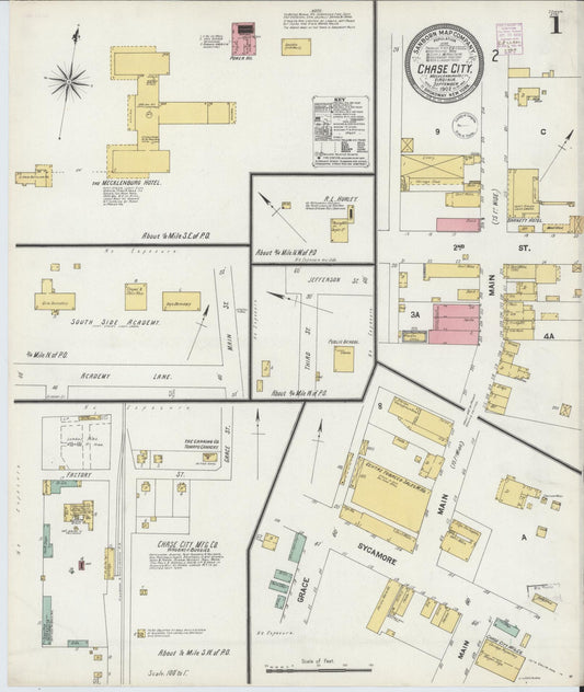 Sanborn Fire Insurance Map from Chase City, Mecklenburg County, Virginia. (1902) – Historic Sanborn Fire Insurance Map Print