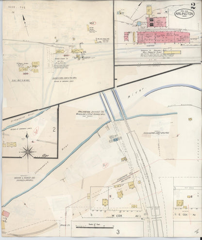 Sanborn Fire Insurance Map from Arlington, Snohomish County, Washington (1940), Sheet #0002 - Complete Map Set gallery image, historic Sanborn map, vintage wall art, Washington Washington
