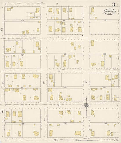 Sanborn Fire Insurance Map from Springfield, Lane County, Oregon (1912), Sheet #0003 - Complete Map Set gallery image, historic Sanborn map, vintage wall art, Oregon Oregon