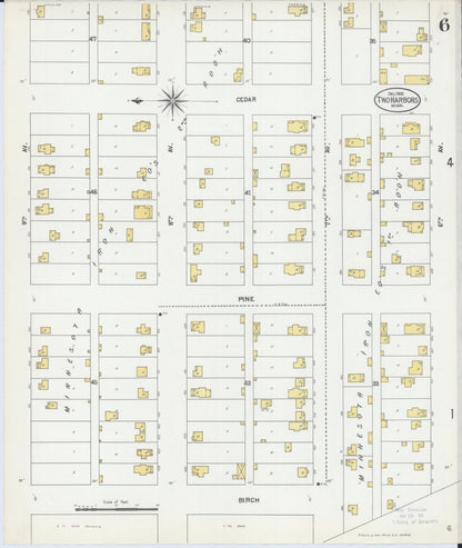 Sanborn Fire Insurance Map from Two Harbors, Lake County, Minnesota (1901), Sheet #0006 - Complete Map Set gallery image, historic Sanborn map, vintage wall art, Minnesota Minnesota