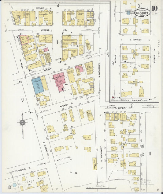 Sanborn Fire Insurance Map from Cloquet, Carlton County, Minnesota (1911), Sheet #0010 - Historic Sanborn Fire Insurance Map Print, vintage old map wall art, antique decor, genealogy gift, Minnesota Minnesota map