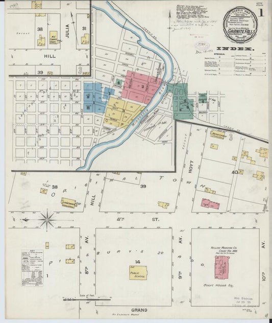 Sanborn Fire Insurance Map from Granite Falls, Yellow Medicine And Chippewa Counties, Minnesota. (1893) – Map View
