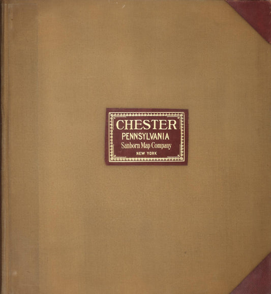 Sanborn Fire Insurance Map from Chester, Delaware County, Pennsylvania (1950), Sheet #0001 - Historic Sanborn Fire Insurance Map Print, vintage old map wall art, antique decor, genealogy gift, Pennsylvania Pennsylvania map
