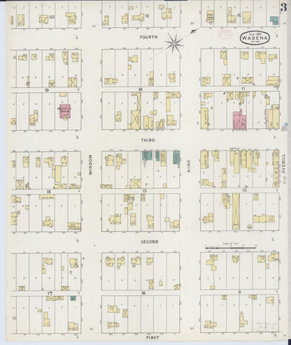 Sanborn Fire Insurance Map from Wadena, Wadena County, Minnesota (1894), Sheet #0003 - Complete Map Set gallery image, historic Sanborn map, vintage wall art, Minnesota Minnesota